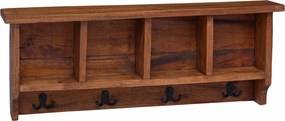 vidaXL Fogas Barna 70 x 11 x 27 cm Tömör Mahagóni Fa