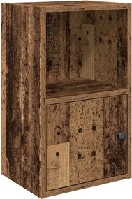 vidaXL antik fa színű szerelt fa könyvespolc 31x24x52 cm