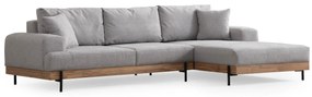 Sarokkanapé Etorella (J) (szürke + tölgy). 1106830