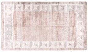 bézs csúszásmentes mosható szőnyeg 190 x 300 cm