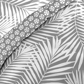 Szürke egyszemélyes pamut paplanhuzat 140x200 cm Botania – douceur d'intérieur