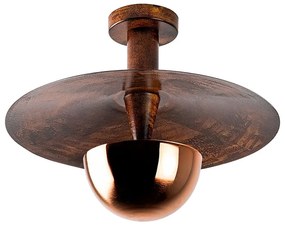 Rézszínű függőlámpa fém búrával ø 38 cm Kurt – Opviq lights