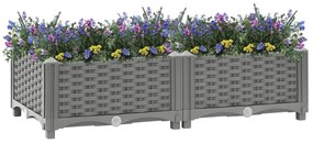 vidaXL polipropilén magaságyás 80 x 40 x 23 cm