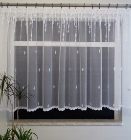 Mg Függöny jacquard 4326 Fehér 290X140 kész szalaggal