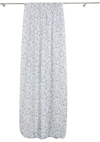 Fehér-kék átlátszó függöny 300x260 cm Fiesta – Mendola Fabrics