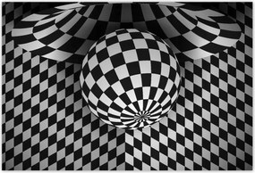 Poszterek 185x125 Absztrakt fekete-fehér