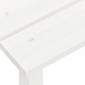 fehér tömör fenyőfa kerti adirondack szék asztallal
