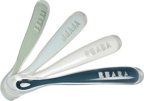 Béaba Ergonomikus Szilikon Hosszú Kiskanál szett - 4 db - Vihar