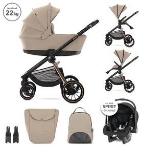 Lorelli Bianca 2az1-ben újszülött babakocsi - Beige