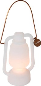 Asztali lámpa újratölthető 22 cm IP44 fehér - Storm Mini