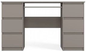 Faenza Kuba számítógépasztal, 130x76x51 cm, agyag színű