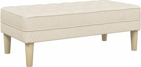 vidaXL pad párnával Vászon 113 x 57 x 39 cm szövet