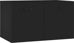 vidaXL fekete szerelt fa faliszekrény 60 x 36,5 x 35 cm