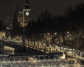 Poszter 76x60,5cm Esti kilátás a Big Benre, Assaf Frank