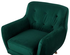 Smaragdzöld bársonyfotel BODO Beliani