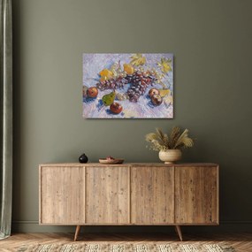 Üveg kép - Vincent van Gogh, Grapes, Lemons, Pears, and Apples, reprodukciók (70x50 cm)