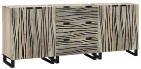 Fürdőszoba bútor szett fiókkal 3 pcs Fehér 180 x 33 x 75 cm