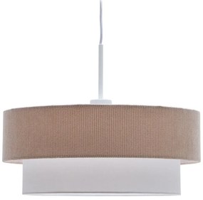 Fehér-bézs függőlámpa textil búrával ø 40 cm Bianella – Kave Home