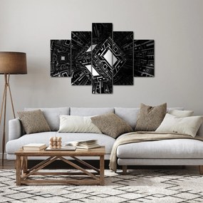 Absztrakt kockák képe (150x105 cm)