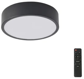 Brilagi - LED dimmelhető lámpatest POOL LED/18W/230V 3000-6000K 20 cm fekete + távirányító