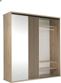 Ruhásszekrény 199 cm Artisan tölgy színben – MODERNO C‑15
