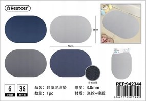 Diatomit fürdőszobaszőnyeg 38x58cm csúszásgátló