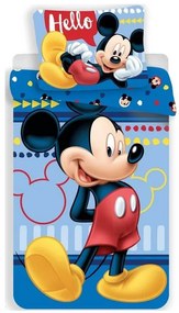 Disney Mickey Hello ágyneműhuzat 140×200cm, 70×90 cm