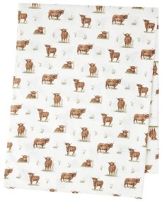 Pamut asztalterítő 137x229 cm Angus Highland Cow – Catherine Lansfield