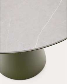 Kerek kerti étkezőasztal kerámia asztallappal ø 120 cm Tudons – Kave Home