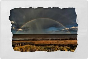 Poszterek 90x60 Szivárvány a tengerparton