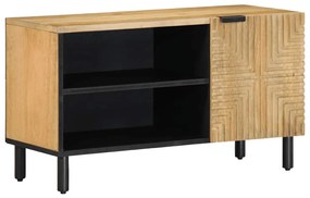 barna tömör mangófa TV-szekrény 80 x 31,5 x 46 cm