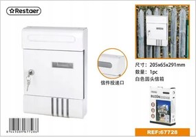 Elegáns fehér postaláda kerek fejjel