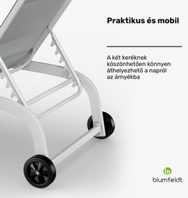Blumfeldt Limala, napozóágy, acél/alumínium, textilén, 150 kg, hordozható