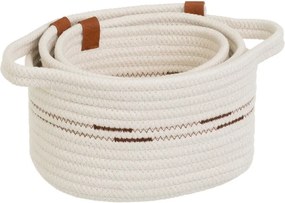 Textil tárolókosár szett 3 db-os 30x18x14 cm – Casa Selección