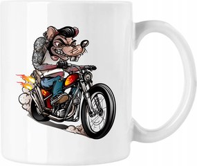 Biker Moto Autós bögre 1 Fehér 330ml