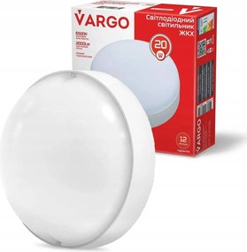 Falra Szerelhető Kerek Mennyezeti Lámpa Fali Lámpatest 20W 5000K 2000lm