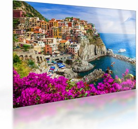 Kép - Manarola olasz falu (üvegen) (70x50 cm)