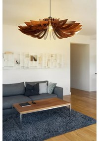 Csillár zsinóron 1xE27/60W/230V barna átm. 52 cm