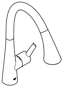 GROHE 32294002 - ZEDRA 401 mm mosogatócsaptelep, fényes króm