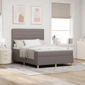 Box Spring ĂĄgy matraccal Taupe 140x190 cm Szövet