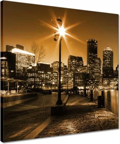 Vászonkép 40x40 Éjszaka Éjszakai város