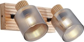 Okos spotlámpa fa füstüveggel 2-lámpás forgatható és dönthető, WiFi G45-tel - Gracy