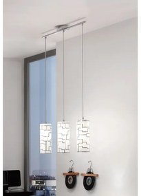 Eglo 92563 - Csillár zsinóron BAYMAN 3xE27/60W/230V