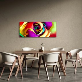 Kép - Színes rózsa (120x50 cm)