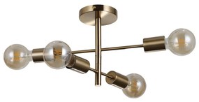 ITALUX PND-4025-4-HBR PIANSI Vintage Mennyezeti Lámpák Mézédes, Sárgaréz E27 IP20