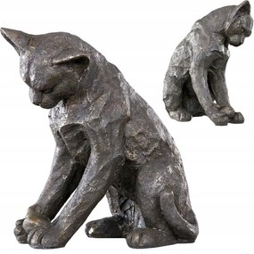 Kerti Macska Figura macska hal kerti dekoráció skandináv 25cm