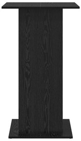 Bárasztal tárolóval Fekete tölgy 60x60x102 cm MDF