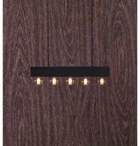 Markslöjd 107037 - Csillár zsinóron COUTURE 5xE27/40W/230V fekete