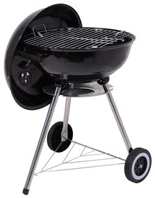 Hordozható faszenes grillsütő fekete