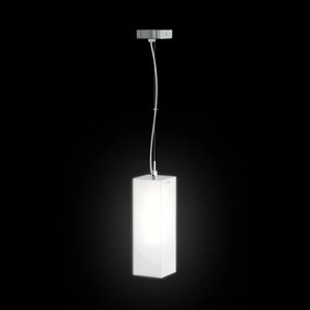 RENDL LUCIA 30x10 függőlámpa szaténüveg/króm 230V LED E27 15W